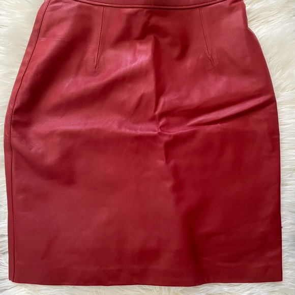Handmade super soft leather skirt size s - Picture 4 of 7